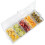 Sturdy Fruit Vegetable Spice Container with Lid, Plastic Ingredient Container, Ingredient Box, 5 Compartme 5
