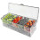 Sturdy Fruit Vegetable Spice Container with Lid, Plastic Ingredient Container, Ingredient Box, 5 Compartme 4