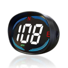 Velocímetro HUD GPS com display frontal de 2,7 polegadas, bússola e alarme de excesso de velocidade para todos os veículos.