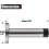 Door Stopper, 2-Pack 304 Stainless Steel 1mm Thickened with Wall Protective Mute Buffer 2
