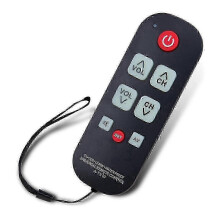 Robuste A-TV10 TV-Fernbedienung für Senioren – Einfache, wasserdichte Fernbedienung mit LED-Anzeige – Leichtgewicht