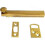 1 Pack 4" Heavy Duty Solid Polish Brass Concealed Surface Bolt Made in Taiwan 1