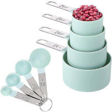 Kit de 8 tasses et cuillères doseuses robustes / Tasses doseuses emboîtables
