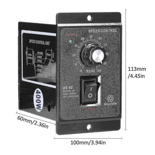 Alternating Current Single-phase Asynchronous Motor Electronic Stepless Speed Regulation Speeds Controller