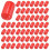 Efficient Rubber End Caps 12Mm ID PVC Round Pipe Bolt Cap Shield Screw Thread Protectors Red 100PCS 4