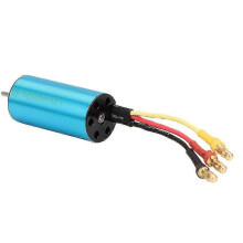 Motor brushless confiável de 4 polos 2040 4800KV para modelos de carros e barcos RC 1/18 de 1 ou 16 polegadas, azul.