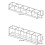 Straw Storage Rack Acrylic Adjustable for Cabinet Doors & Refrigerators with Double Sided Tape Fixing 2