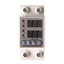 Automatische reset onderspanningsbeveiligingsschakelaar met LED-instelbare digitale display, overspanningsbeveiliging ZY 63A 2P
