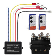 Reliable 12v 250a Winch Remote Contactor Winch Control Solenoid Relay Twin Wireless Remote Set Auto Moto Off Roaders Accessories