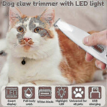 Nieuwe hondenpoottrimmer met LED-display, lichtgewicht, volledig waterdicht, geschikt voor het verzorgen van huisdieren, 18 mm brede trimmer.