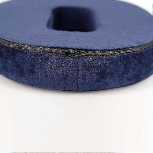 Almofada de espuma viscoelástica Comfort Rebound com redução de pressão (azul escuro) 1 unidade. Compatível com assento. 2