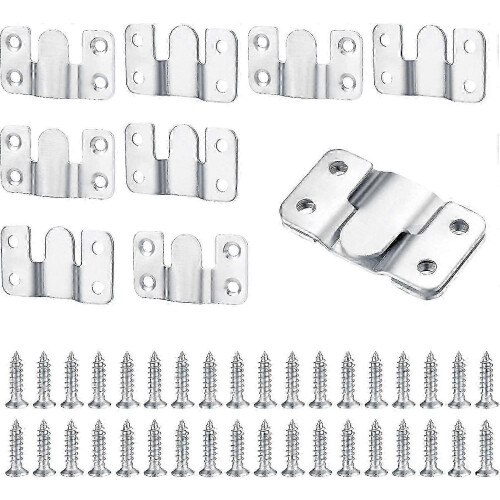 Concealed Flush Bracket Mount Heavy Duty Interlocking Pendant Brackets, Furniture Coupler 10PCS