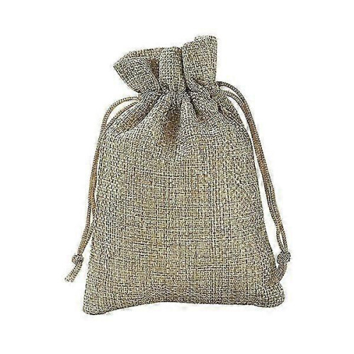 Jute Sacks Moisture-proof and Breathable 100 Pcs 13.5x9.5cm Gift Packaging Storage Sacks 2