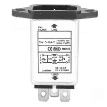 Robustný filter IEC-320 C14 samec zásuvka elektronické súčiastky 10A CW1D-10A T