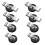 8PC 22mm Anti-Scratch Magnetic Cable Clip Heavy Duty Wire Bracket Hook 2