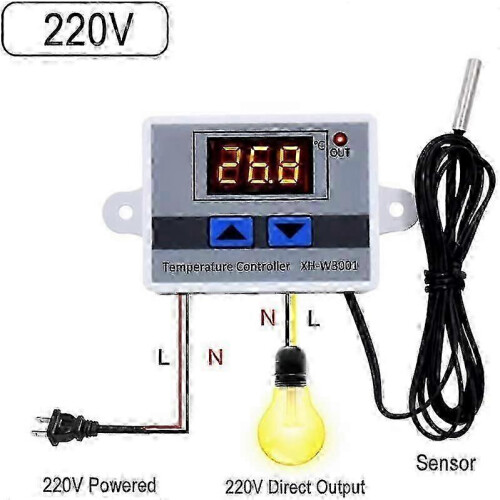 XH-W3001 Programmable Digital Led Temperature Controller Module with Waterproof Probe for European Market