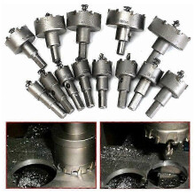 13 Pcs Hole Saw Set,Hole Saw Drill Bit,16mm 53mm Stainless Steel Hole Saw Tungsten Carbide Drill Bit Tct Metal Drill