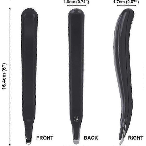 3Pcs Durable Professional Magnetic Staple Remover Puller, Rubberized Staple Removal Tool(Black) 1