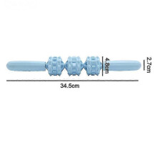 Bastão de Massagem Muscular com 3 Esferas, Massageador Anticelulite, Massageador Profundo para Tecidos e Fáscia Tensa, Pernas, Costas e Corpo.