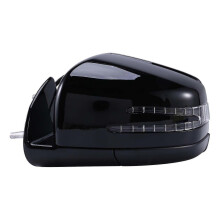 Rétroviseur extérieur gauche électrique robuste pour Mercedes-Benz W164, X164, ML et GL (2005-2011), noir.