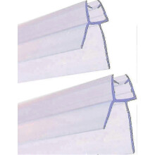 2 Pcs 900mm Shower Door Seal, for Straight/curved Glass, 46mm, Max 20mm