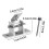 Solar Panel Mount Solar Panel Bracket End Clamp Set Stand Solar Module 0-60 Individually Adjustable Flat Roof Mounting Angle 2