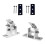 Solar Panel Mount Solar Panel Bracket End Clamp Set Stand Solar Module 0-60 Individually Adjustable Flat Roof Mounting Angle 3