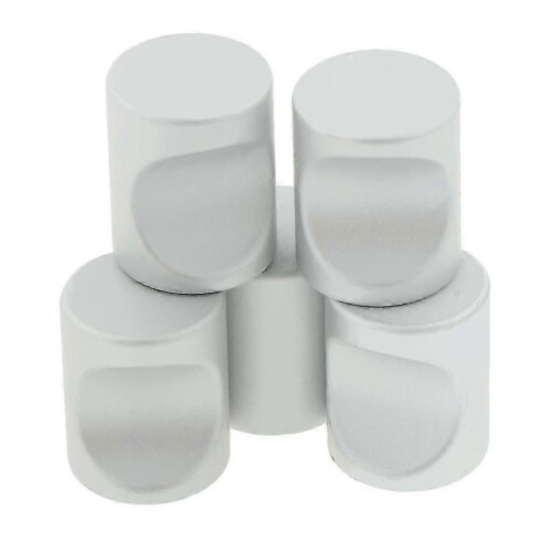 5pack Cylindroid Drawer Pull Handle Door Cabinet Knobs White-21x17mm 1