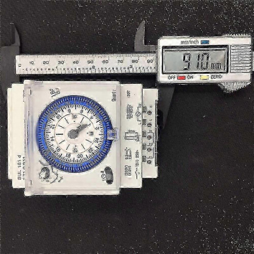 Analog Mechanical Timer Switch 110v-220v 24 Hours Daily Programmable 15min Setting Time Switch Rela 1