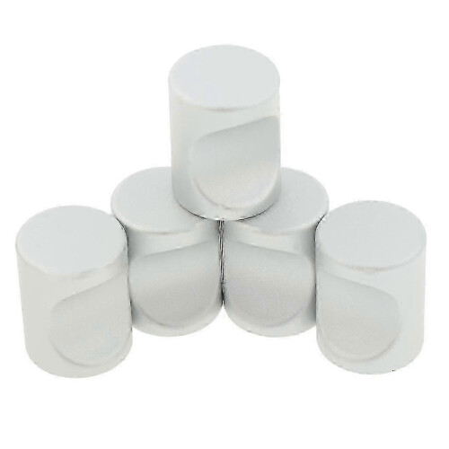 5pack Cylindroid Drawer Pull Handle Door Cabinet Knobs White-21x17mm 2