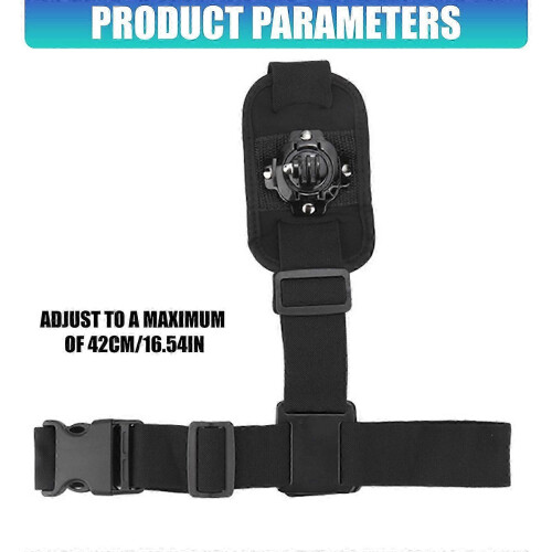 Sturdy First Person Perspective Chest Bracket Shoulder Belt Adapter Offering 360 Degree Rotatable View for Camera Users 2