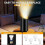 2-Pack Indoor Uplighting with GU10 Bulbs and Foot Switch 5