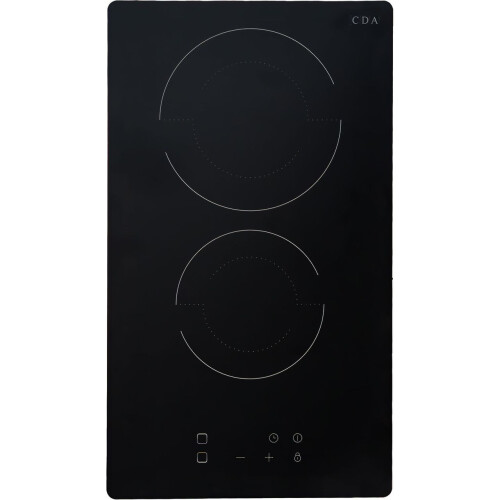 CDA CDA SCC030FR 2 Zone 30cm 2 Burners Ceramic Hob Black