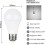 12V E27 9W Ψυχρό Λευκό 6000K Ισοδύναμο Αλογόνου 75W, AC DC 12 Volt 24 Volt E27 LED Συσκευασία 4 2