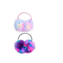 Efficient Ear Muff Winter Warm Fluffy Earmuffs Faux Fur Ear Muff Dazzle Color 2PCS