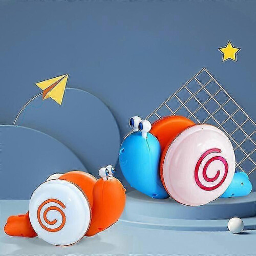 Durable Pull String Snail Auto Toy Baby Learn to Crawl and Pull Toy with Lightweight and Music 2