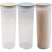 Kit di 3 contenitori ermetici in vetro con coperchio per farina, barattoli per spezie e contenitori ermetici in plastica.