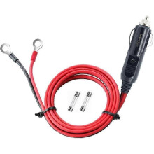 12V/24V Hochleistungskabel, 16AWG, 1 Meter (3,28 Fuß), 15A/20A Stecker, Zigarettenanzünder-Adapterkabel für Kfz-Wechselrichter, Klimaanlage