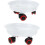 Support mobile pour pots de fleurs, étagère de support, présentoir à pots de fleurs à roulettes, plastique, 2 pièces 1