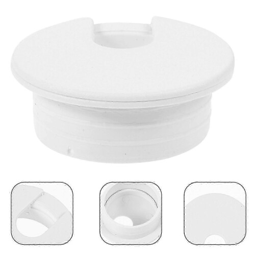 Desk Cable Grommets Cable Hole Shield for Cord Management 12Pcs White Plastic 1