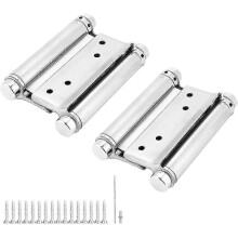 Cerniere a molla a doppia azione resistenti 2x3' - per porte a battente, cancelli, saloon, bar, cucine, in acciaio inossidabile