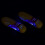 12W Race Auto Shape Violet Ελαφρύ Στεγνωτήριο Ποδιών για Πέλμα EU 3