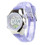 Relógio infantil LED à prova d'água com data, roxo. 4