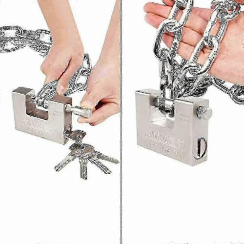 Reliable 2-Pack 104mm Heavy Duty Padlock with 10 Keys, High Security Solid Steel Lock for Garage and Container Doors Integral 2