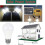 12V E27 9W Ψυχρό Λευκό 6000K Ισοδύναμο Αλογόνου 75W, AC DC 12 Volt 24 Volt E27 LED Συσκευασία 4 5