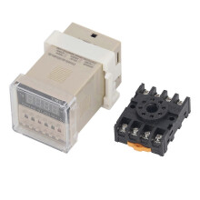 Tijdrelais 0,1s tot 99u instelbare digitale cyclusvertragingsschakelaar voor lichtgewicht elektrische schakelkasten (DC24V)
