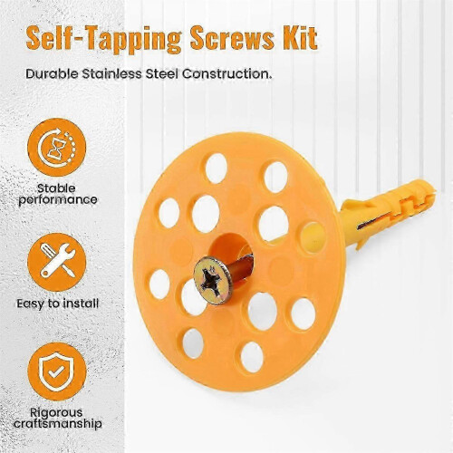 Conjunto de 50 parafusos autoatarraxantes robustos para drywall, M8x60 2