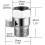Stevige messing doucheslangadapter met afsluitklep, 1/2 inch, AV016 2