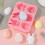 4 Pcs Easter Chocolate Mold 6 Grids Bunny Shape Non-Stick Silicone Cake Mold Baking Chocolates 4