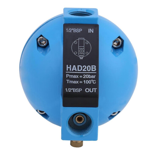 Válvula de drenagem de condensado automática e robusta, com controle mecânico, vazão de 400 L/h. 2
